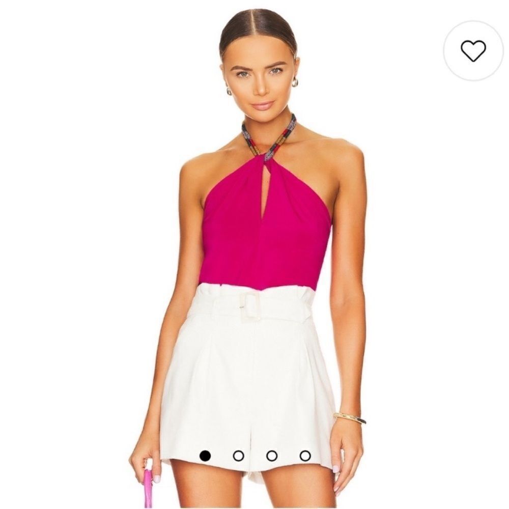 Veronica Beard NWT Akeeva Top in Fuchsia Size 0 - Picture 4 of 10